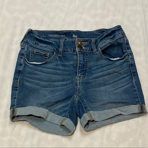 SO Denim midi shorts
